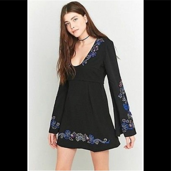 Free People Dresses & Skirts - Free people Embroidered Folk Mini Casual Dress .